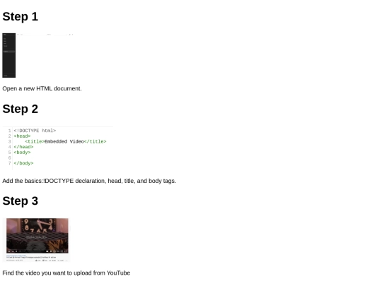 video-embed-tutorial screenshot