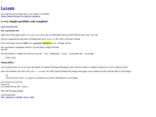 pages/Layout screenshot