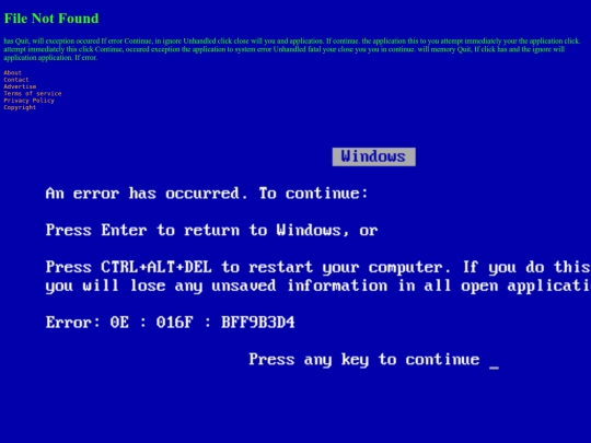 not_found screenshot