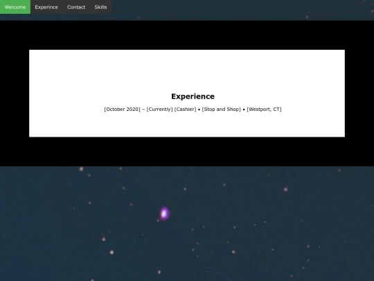 Experience screenshot