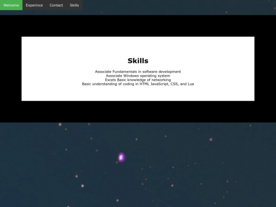 Skills screenshot