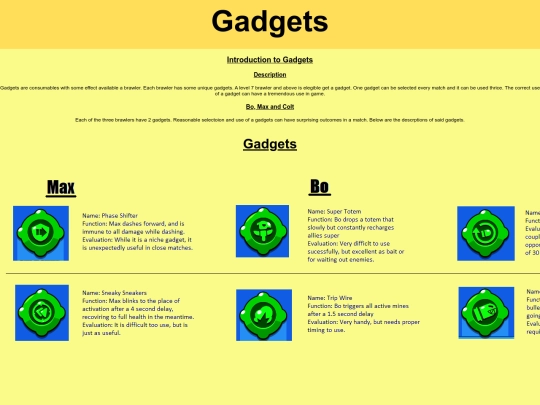 gadgets screenshot