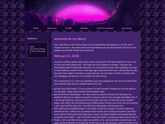 diary screenshot