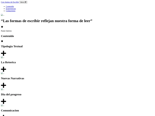 Animo de escribir screenshot