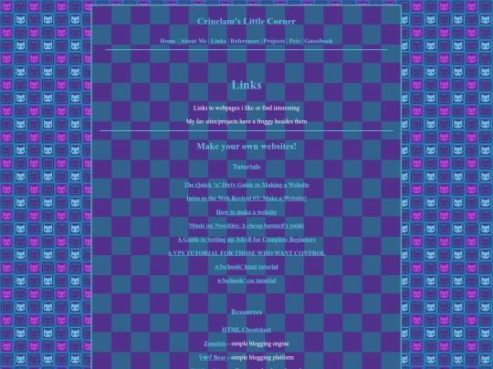 links screenshot