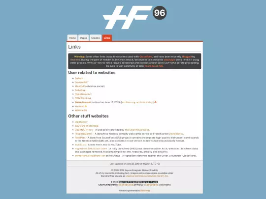 pages/links screenshot