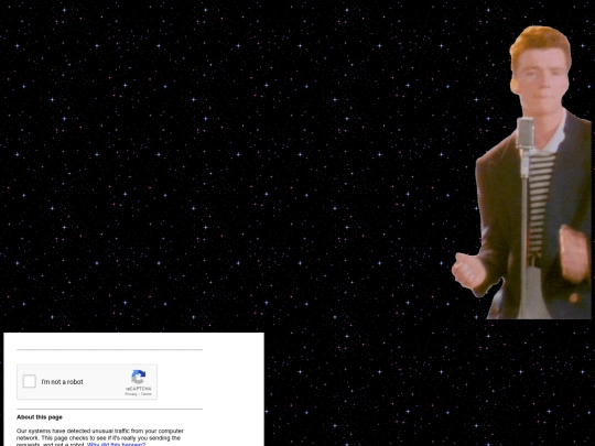 rickrolld screenshot