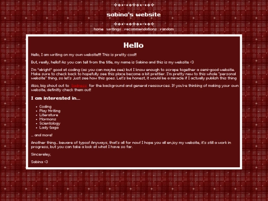 index screenshot