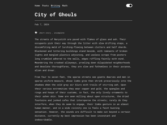 writing/City of Ghouls screenshot
