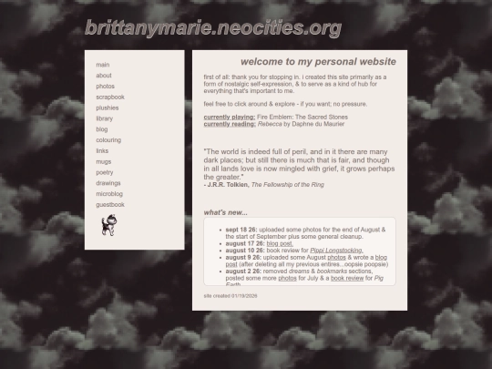pages/main screenshot