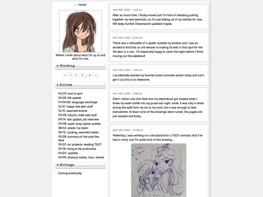 blog screenshot
