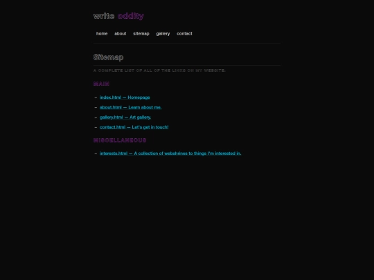 sitemap screenshot