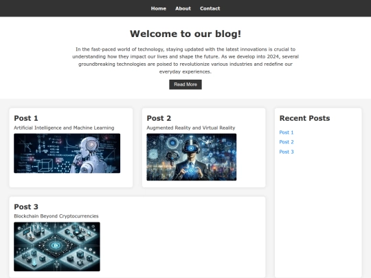 Blog screenshot