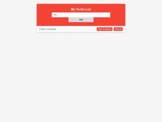 To-Do list screenshot