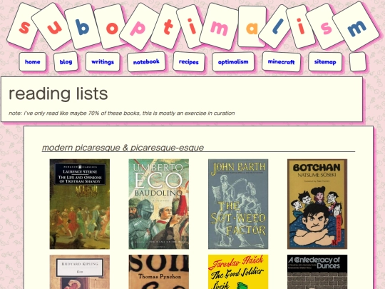 lit/readinglists screenshot