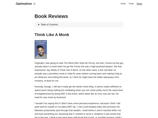 optimalism/books screenshot