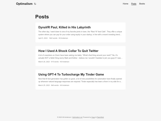 optimalism/posts screenshot