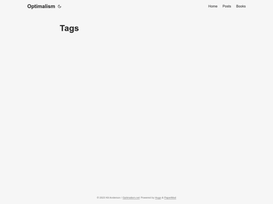 optimalism/tags screenshot