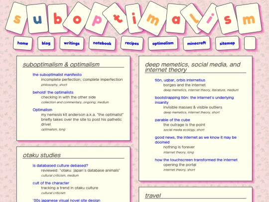 writings screenshot