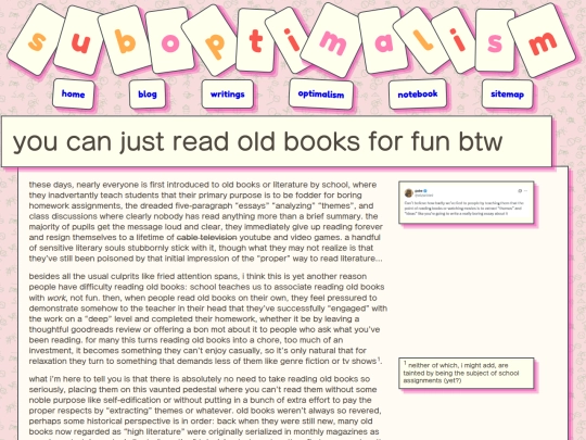 writings/oldbooks screenshot