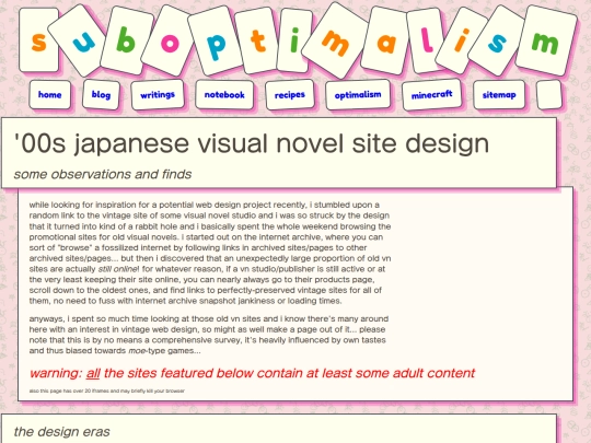 writings/vnsite screenshot
