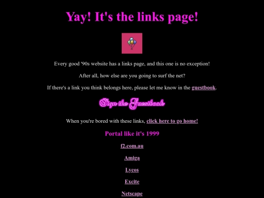 links screenshot