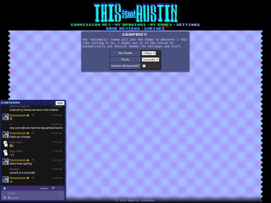 settings screenshot