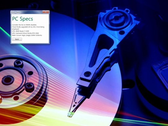 specs screenshot