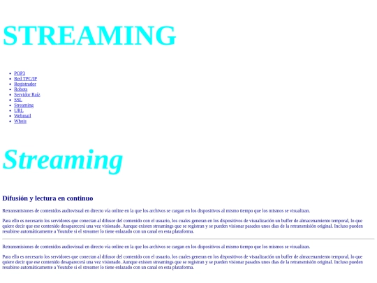 01/Streaming screenshot