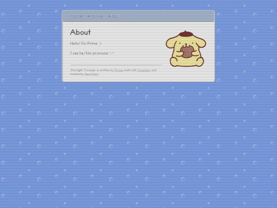 blog/about screenshot