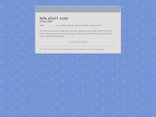 blog/posts/2025-03-07-lets-start-over screenshot