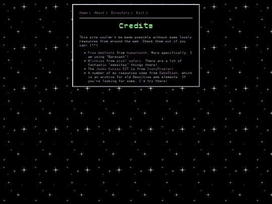 credits screenshot