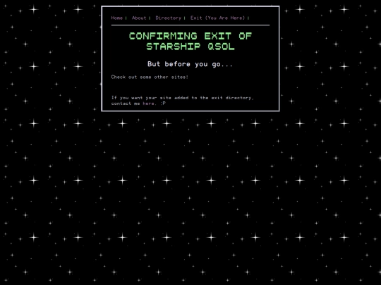 exit screenshot