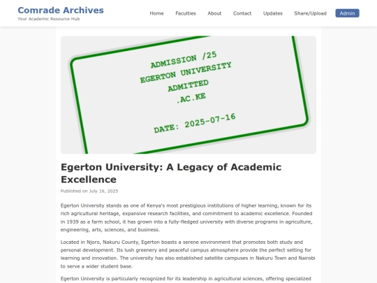 EUadmission screenshot