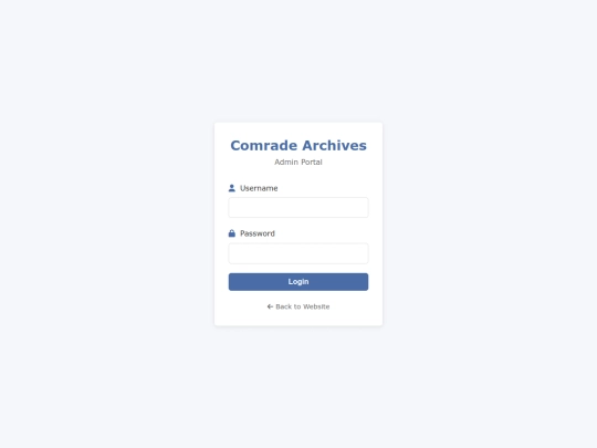 login screenshot