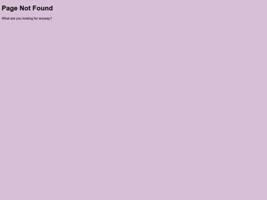 not_found screenshot