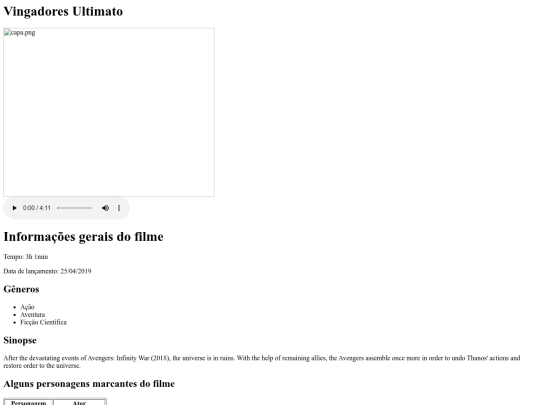 vingadores.html/exerccio screenshot