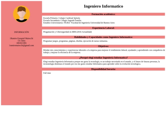 Curriculum screenshot