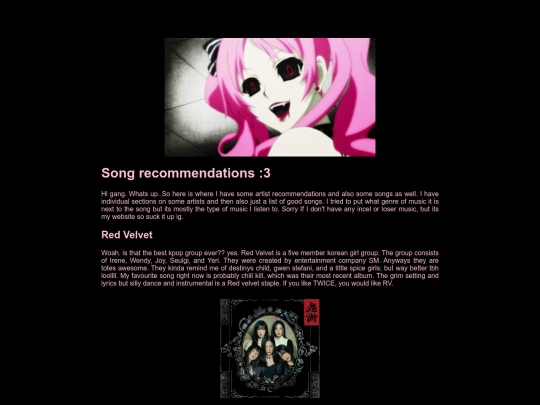 songrecommendations screenshot