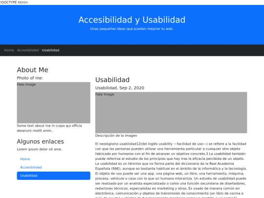 Accesibilidad y Usabilidad/usabilidad screenshot