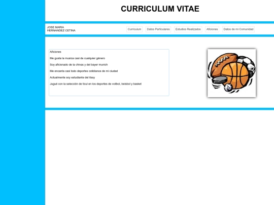 cv/Aficiones screenshot