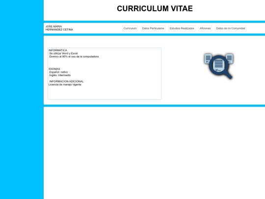 cv screenshot