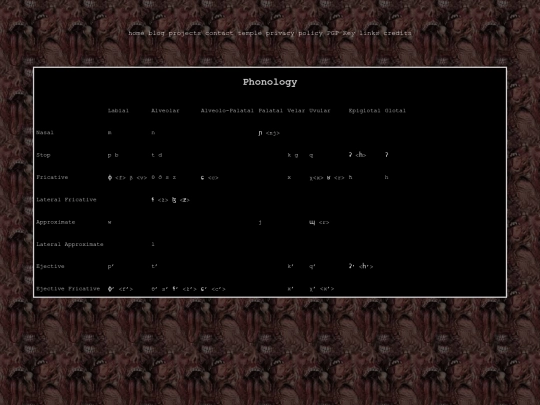 language screenshot