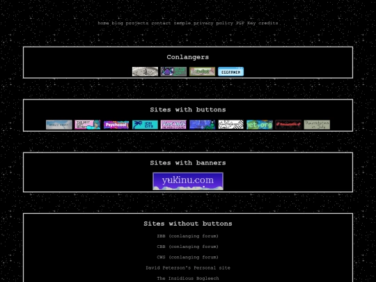links screenshot