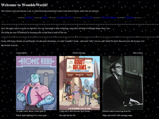 Testpage screenshot