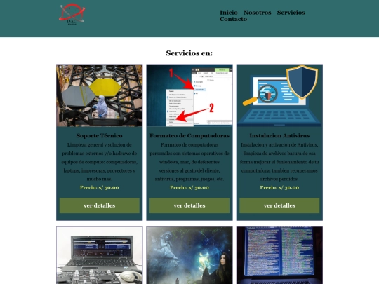 Primer web/servicios screenshot