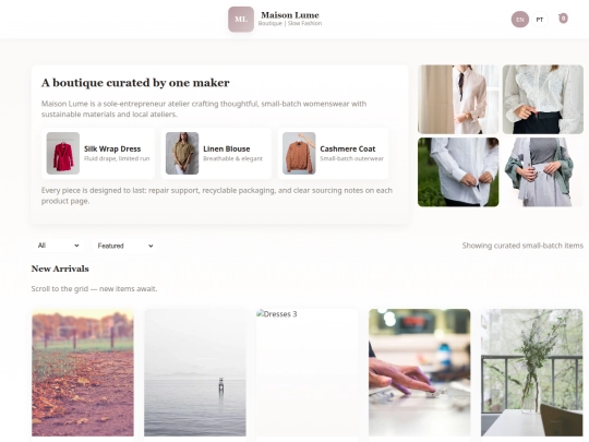 boutiques screenshot