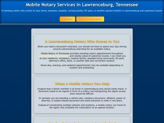 mobile-notary-lawrenceburg-tn screenshot