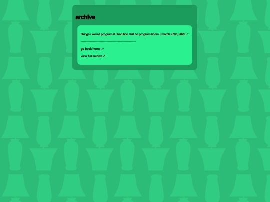 blog/archive screenshot
