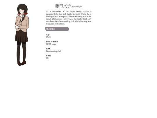 charadesc/gray/ayako screenshot